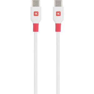 Skross USB-C-kabel USB 2.0 USB-C 1.20 m Wit SKCA0019C-C120CN