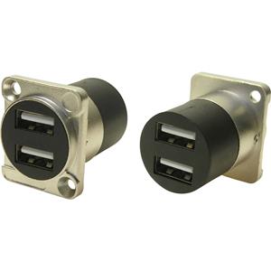 Cliff USB2.0 A-A FT METAL CSK Adapter CP30085  1 stuk(s)
