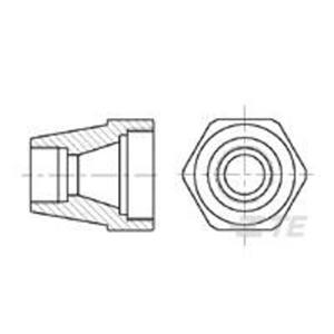 TE Connectivity Circular Plastic Connectors TE AMP Circular Plastic Connectors 8-1437723-2  Inhoud: 1 stuk(s)