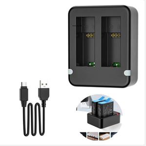 Gopro accessories Dubbele poort sleuf dubbele batterijlader voor GoPro Go Pro Hero 11 10 9 zwart met USB-kabel Action Camera-accessoire