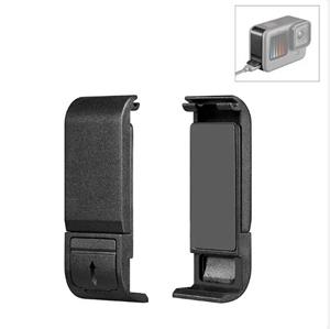 Gopro accessories Flip batterij zijklep voor GoPro Hero 11 10 9 Zwart Verwijderbaar batterijklepje Oplaadcase-poort voor Go Pro 10 9 Accessoires zwart
