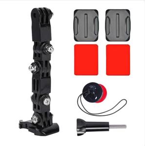 Gopro accessories Motorfietshelmbevestiging voor GoPro Hero12 11 10 9 8 7 6 5 4 3 Yi Osmo Action Sports Camerabevestiging Volledige gezichtshouder Accessoires Riem