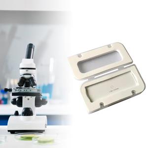 Xudikou Microscoopkalibratieglaasje Hoge precisie objectmicrometer Oculair reticle Oculairkalibratieliniaal Dia's DIV 0,01 mm