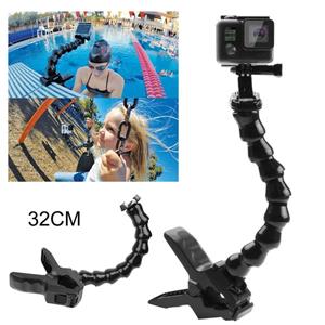 YuHeng 01 Serpentine Arm Jaws Flex Clamp Montageclip + Nek voor GoPro Hero 9/8/7/6/5/4