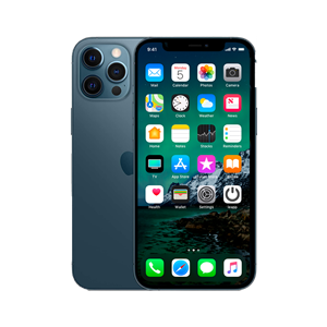 Refurbished iPhone 12 Pro 256 GB Oceaanblauw Zichtbaar gebruikt