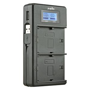 Jupio USB Duo Oplader met LCD voor Nikon EN-EL14 en EN-EL14A - Met Powerbank functie
