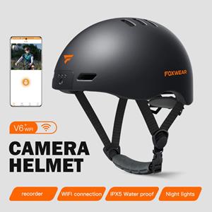 Honor Electronics WiFi Camera Helm Waterdichte Motorfiets Smart Helm met Camera Voor Achter LED Licht wit