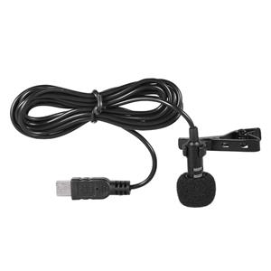 Andoer 150cm Mini USB Zender Ontvanger Lavalier Revers Clip Microfoon Mic HOT