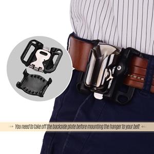 Andoer Camera riem holster montage taille clip houder hanger met snelontgrendelingsplaat 1/4 inch schroef zwart