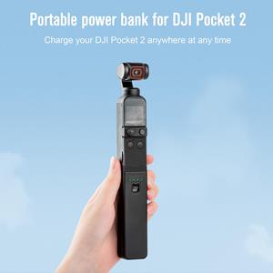 Andoer 3500mAh draagbare powerbank compatibel met DJI Pocket 2 Type C-poortlader zwart