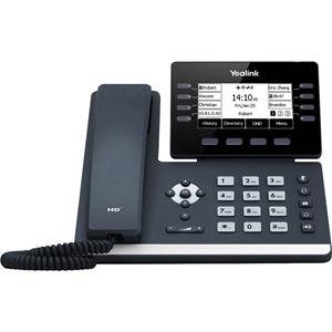 Yealink SIP-T53W Vaste VoIP-telefoon Bluetooth, Handsfree, Compatibel voor hoorapparatuur, Headsetaansluiting, Optisch belsignaal, PoE, Nummerherhaling, WiFi