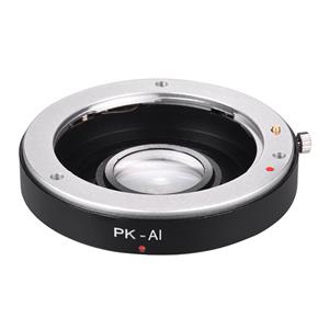 Andoer PK-AI lensvattingadapterring met optisch glas voor Pentax K-vattinglens passend voor Nikon