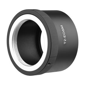 Andoer Handleiding Lens Mount Adapter Ring Aluminiumlegering voor T2Mount Lens voor Canon EOS M1/M2/M3/M5/M6/M6 Mark zwart