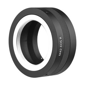 Andoer Handmatige lensvattingadapterring van aluminiumlegering voor M42-vattinglens op Canon EOS R/RP/Ra/R5/R6 RF-vatting systeemcamera zwart