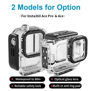 Andoer aMagisn Sportcamera Waterdichte behuizing Duikbehuizing Onderwater 60M Beschermhoes Duikbehuizing for Insta360 Ace Pro