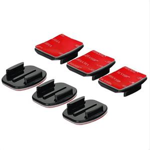 Gopro accessories Voor GoPro Hero 12 11 Helm Zelfklevende Sticky Mounts Plat Gebogen 3M Mount Voor GoPro 11 10 9 8 7 6 5 Insta360 X3 DJI Action Camera