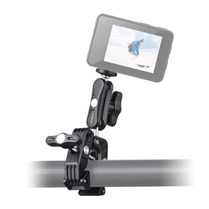 Andoer Super Clamp Mount Camerahouder Flexibele monitorhouder met dubbel 360 graden draaibaar balhoofd 1/4 zwart