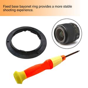 Xudikou Camera Lens Mount Ring voor Nikon 18-55mm 18-105mm 55-200mm met Reparatie Gereedschap Schroevendraaier Set Vervanging