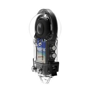 Andoer Panoramische sportcamera duikkoffer waterdichte behuizing duikbeschermhoes onderwater 50M met transparant