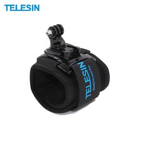 Andoer TELESIN 360 graden draaibare polsband Arm Mount Bandhouder voor fietsen, motorrijden