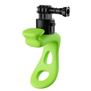 TELESIN Sportcamerabandbevestiging Siliconen wikkelband Fiets Motorfiets Stuur Snelontgrendelingsbevestiging groen