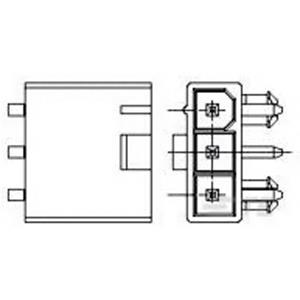 TE Connectivity 2029154-3 Male header, inbouw (standaard) Inhoud: 1 stuk(s) Package