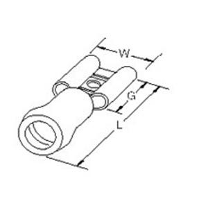 Molex 19019-0035 Platte stekker (female) 1 stuk(s) Bag