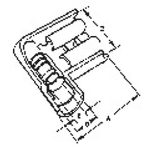 Molex 19007-0009 Platte stekker (female) 1 stuk(s) Bag