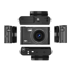 Honor Electronics 4K Digitale Camera Digitale Videocamera 64MP 3 Inch IPS Touch Panel Autofocus 18X Digitale Zoom zwart