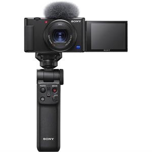 Sony Compacte digitale camera VLOGCAM Vlogcamera-opnamehandgreepset Pakket 1 windscherm inbegrepen Zoomlens Zwart B ZV-1 (Inclusief Grip GP-VPT2BT Zwart, +