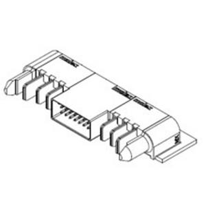 Molex 46437-3007 Male header, inbouw (standaard) Inhoud: 1 stuk(s) Tray
