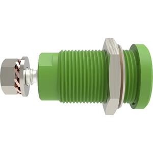 Schützinger DI SEB 9424 Ni / GN Veiligheids-inbouwbus Recht Groen 1 stuk(s)