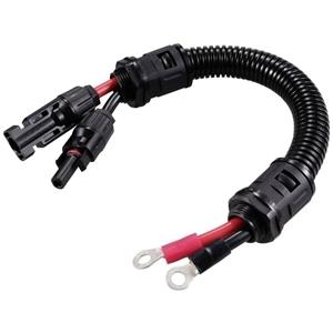 TRU COMPONENTS TC-12195640 MC4 solarstekker op M8 ringkabelschoen 600 V 30 A Zwart, Rood 1 stuk(s)