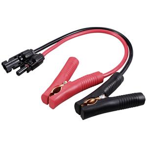 TRU COMPONENTS TC-12195648 MC4-stekker op accuklem Zwart, Rood 2 stuk(s)