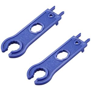 TRU COMPONENTS TC-12195660 Montagegereedschap voor MC4-stekker Blauw Set van 2 stuks