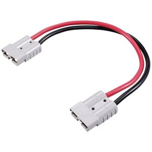 TRU COMPONENTS TC-12195676 Hoge stroomsterktes batterijstekker verlengkabel 300 mm 600 V 50 A Zwart, Rood 1 stuk(s)