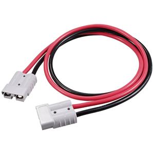 TRU COMPONENTS TC-12195680 Hoge stroomsterktes batterijstekker verlengkabel 1 m. 600 V 50 A Zwart, Rood 1 stuk(s)