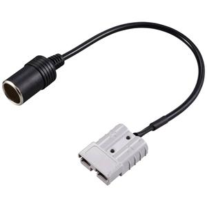 TRU COMPONENTS TC-12195696 Hoge stroomsterktes batterijstekker op AUTOSIGARETTENAANSTEKERBUS 12/24 V/DC 8 A Zwart 1 stuk(s)