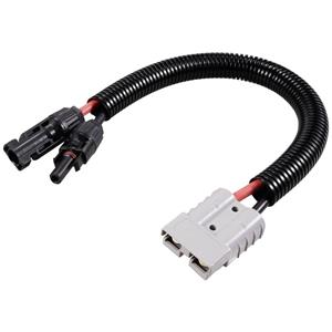 TRU COMPONENTS TC-12195716 Starkstroom connector 50 A naar MC4 zonne-stekker type A 600 V 30 A Zwart, Rood 1 stuk(s)
