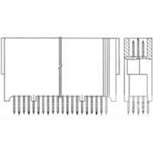 TE Connectivity 5536272-6 Mezzanineconnector Inhoud: 1 stuk(s) Tube