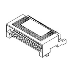 Molex 75586-0007 Female header, inbouw (standaard) Inhoud: 1 stuk(s) Tape on Full reel