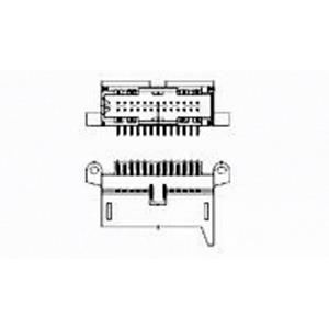 TE Connectivity 827880-3 Male header, inbouw (standaard) Inhoud: 1 stuk(s) Bulk