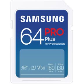 Samsung Pro Plus SD Card 64GB SD-Kaart Wit