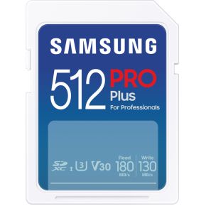 Samsung Pro Plus SD Card 512GB SD-Kaart Wit
