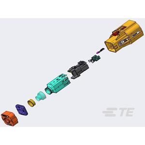 TE Connectivity YHVA630-2PHM-4MM-A Male behuizing (kabel) Inhoud: 1 stuk(s) Package