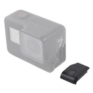 Sunsky-Spare Parts Voor GoPro HERO7 Wit / Zilver Zij-interface Deur Cover Reparatieonderdeel(Zwart) zwart