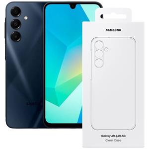 Samsung Galaxy A16 128GB 4G + Clear Case + Screenprotector Smartphone