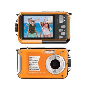Honor Electronics 1080P Ultra HD-actiecamera met 2,7 inch TFT-scherm 30 MP Anti-trillen onderwater 3 meter waterdicht oranje