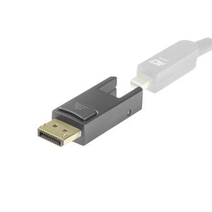 ACT AK4162 Vervang Adapter Mini DisplayPort naar DisplayPort voor DisplayPort Active Optical Cables met Afneembare Connector