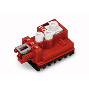 WAGO GmbH & Co. KG Grijpmodule [Ronde kabel - Lintkabel] Totaal aantal polen: 3 Grijs 10 stuk(s)
